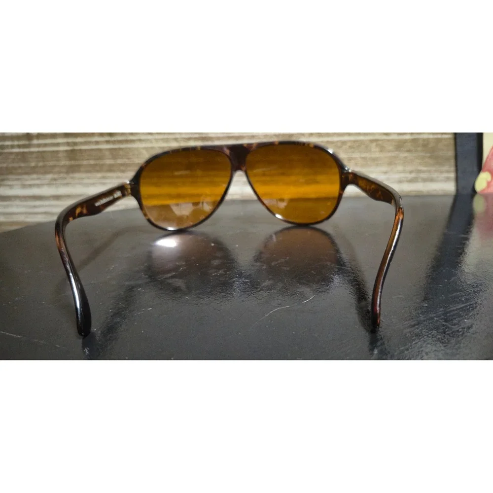 BluBlocker Aviator Sunglasses Tortoise Shell Frame Amber Lens Vintage Style 2725